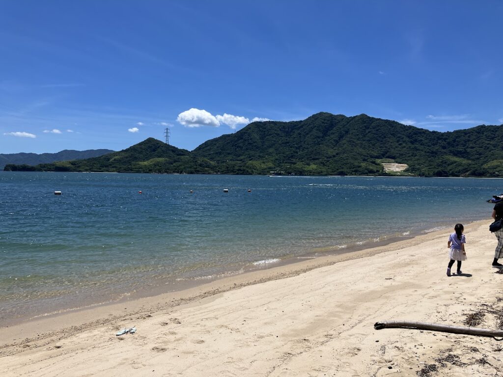 大久野島の海水浴場