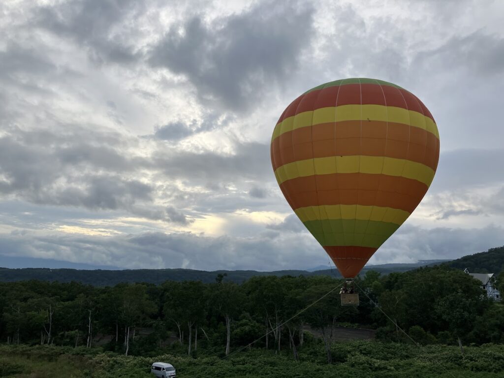 熱気球体験の様子